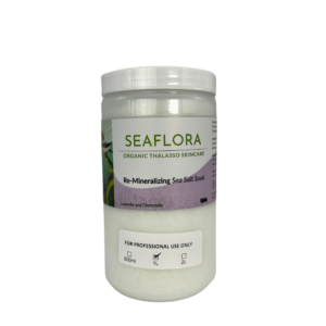Seaflora's own sea salt soak with chamomile and lavender.